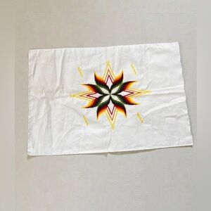 Hand embroidered standard decorative pillowcase